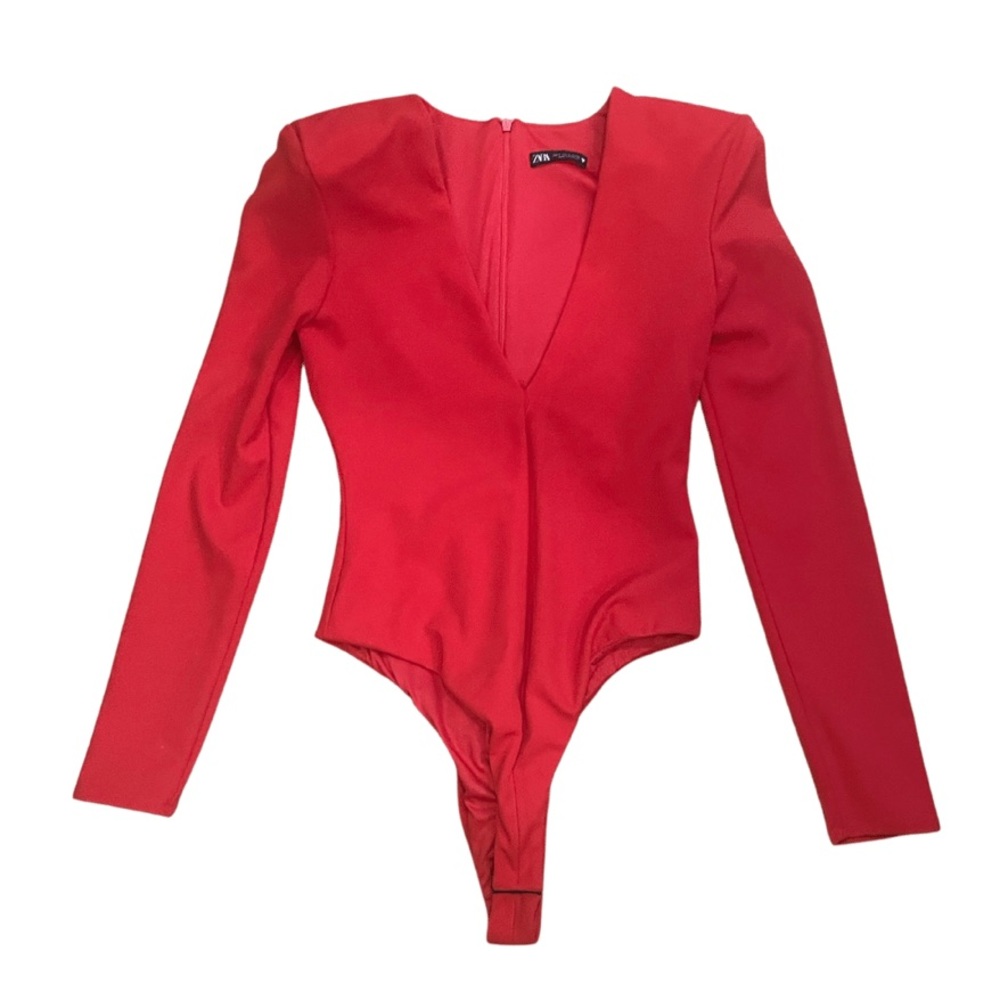 Red Zara leotard